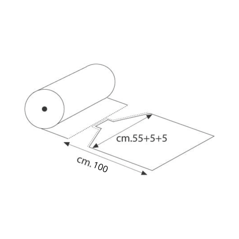 DISEGNO BOBINA PRETAGLIATA AZZURRA