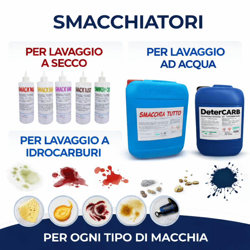 Smacchiatori per ogni tipo di macchia