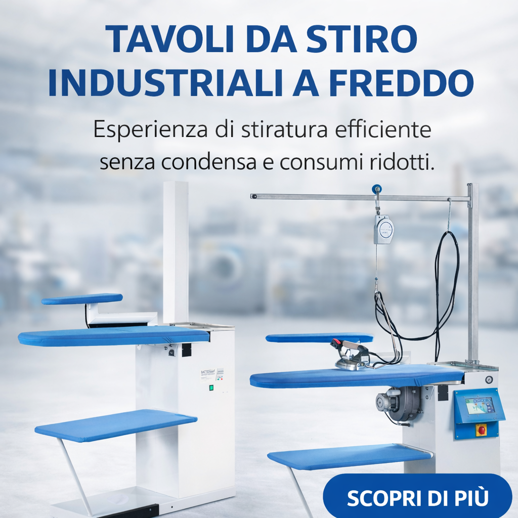 Tavoli da stiro industriali a freddo